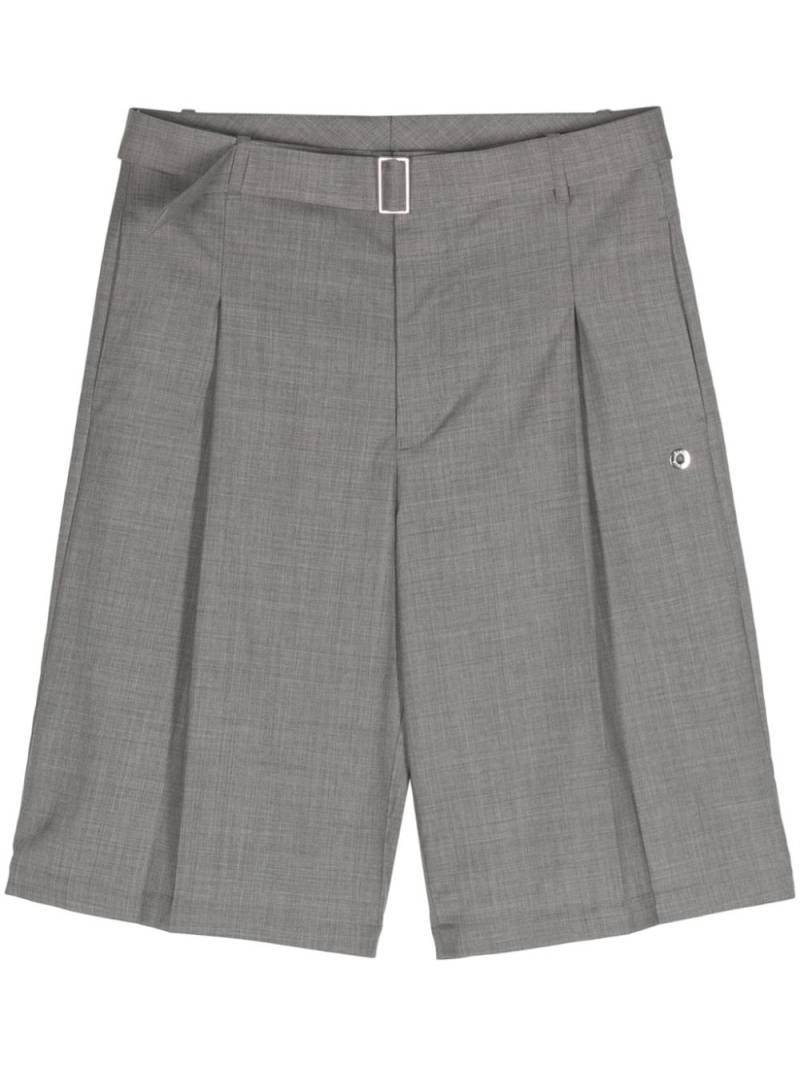 Etudes Cooper wool pleated shorts - Grey von Etudes