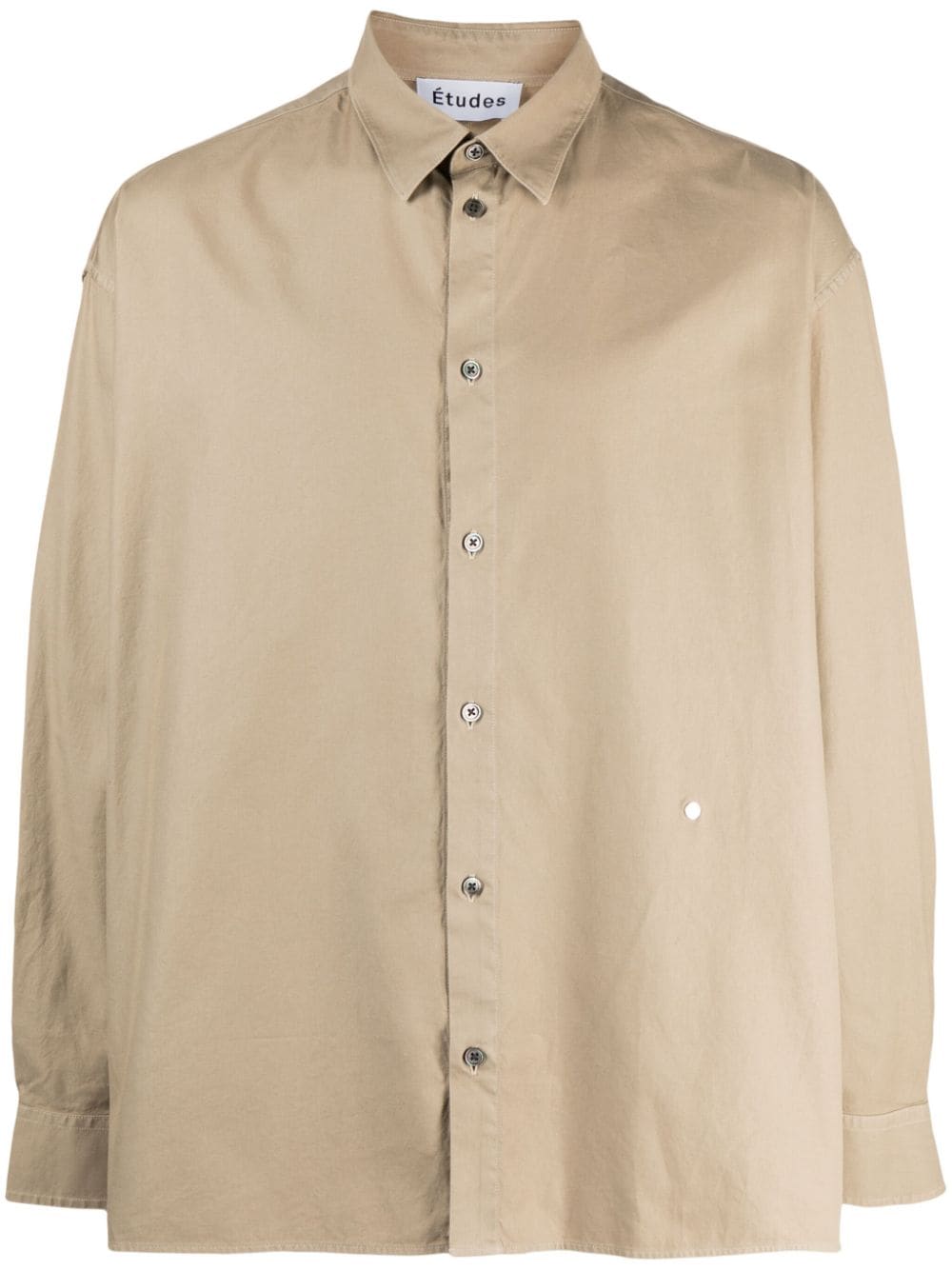 Etudes Destroyed Illusion cotton shirt - Brown von Etudes