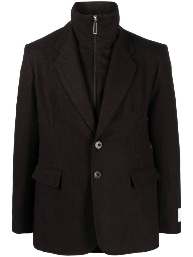 Etudes Halles flannel blazer - Brown von Etudes