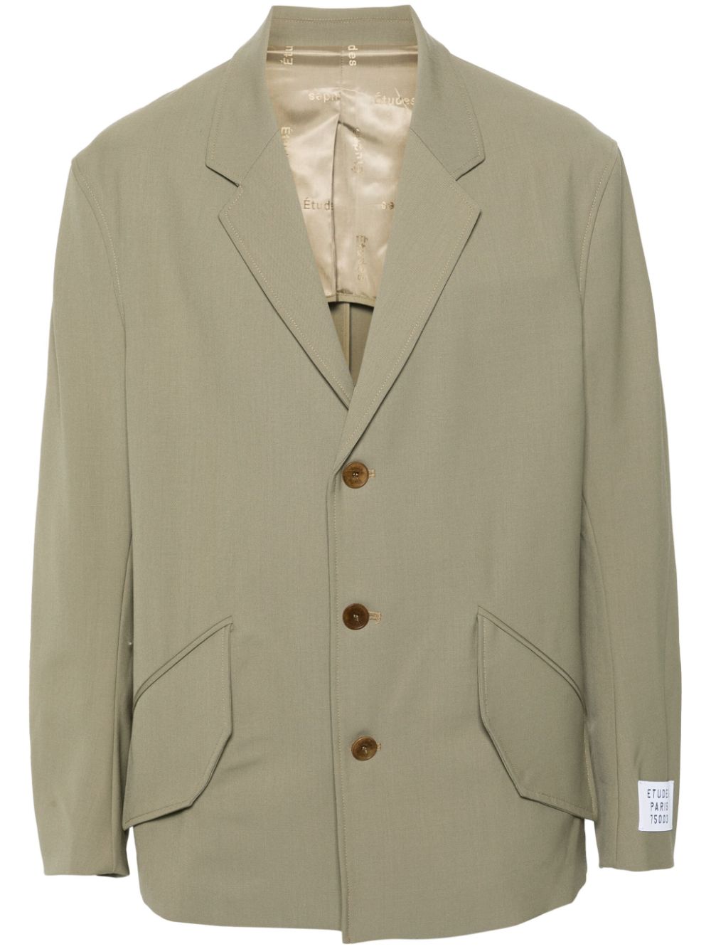 Etudes Icarus Suiting virgin wool blazer - Green von Etudes