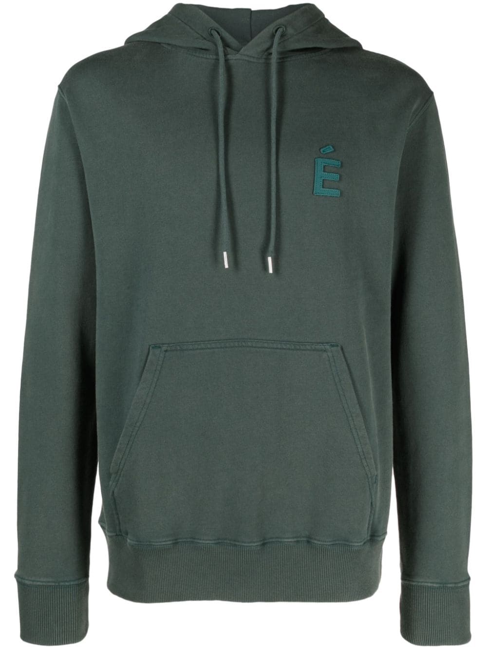 Etudes Klein logo-patch hoodie - Green von Etudes