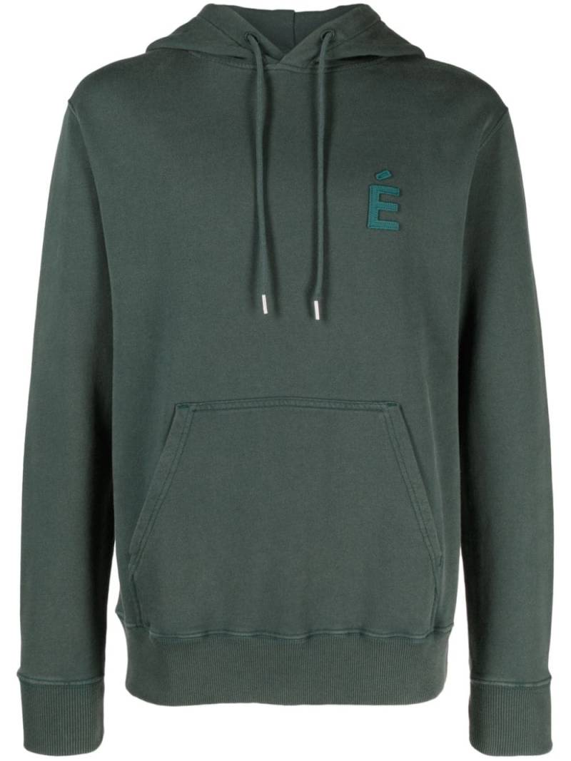 Etudes Klein logo-patch hoodie - Green von Etudes