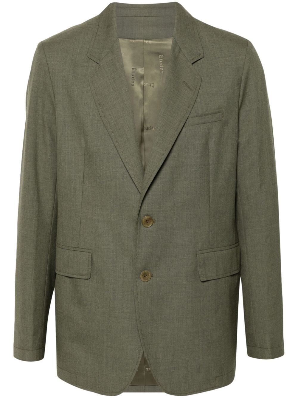 Etudes Plane Suiting virgin wool blazer - Green von Etudes