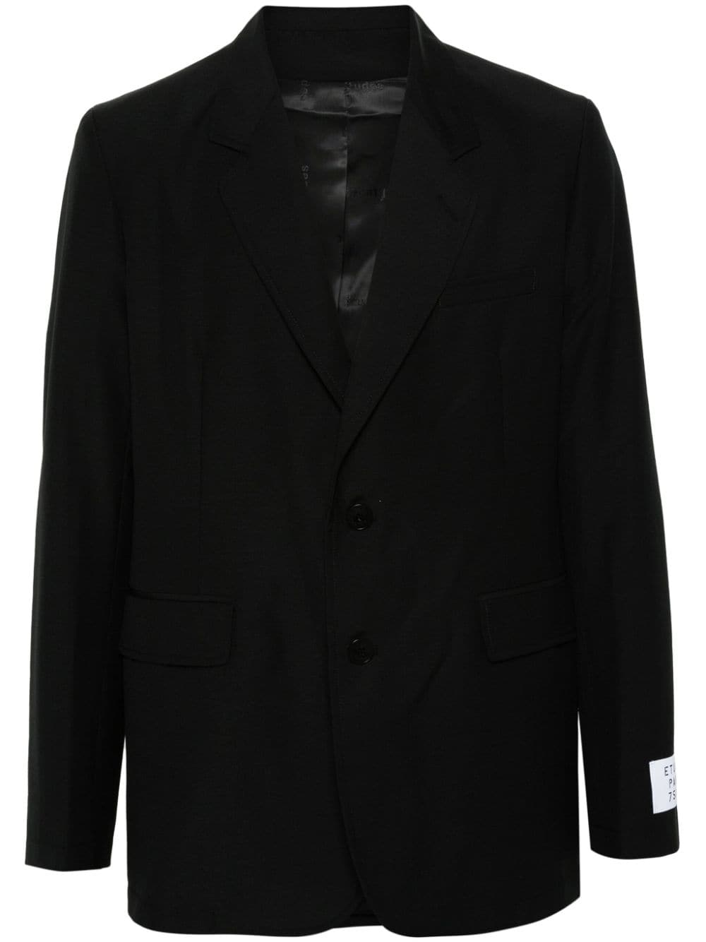 Etudes Plane single-breasted blazer - Black von Etudes