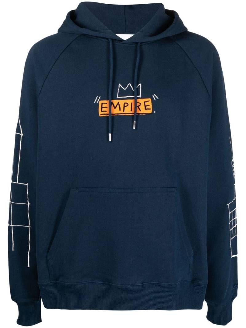 Etudes Racing Empire organic cotton hoodie - Blue von Etudes