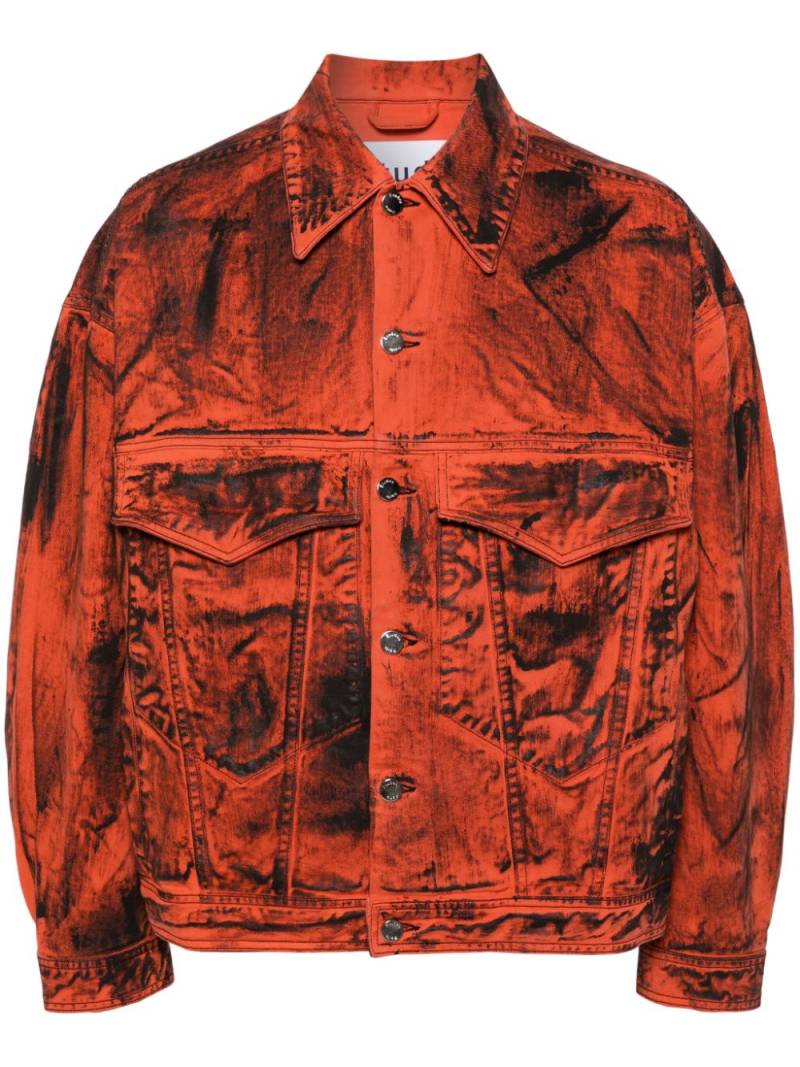 Etudes Shadow Denim Paint jacket - Orange von Etudes