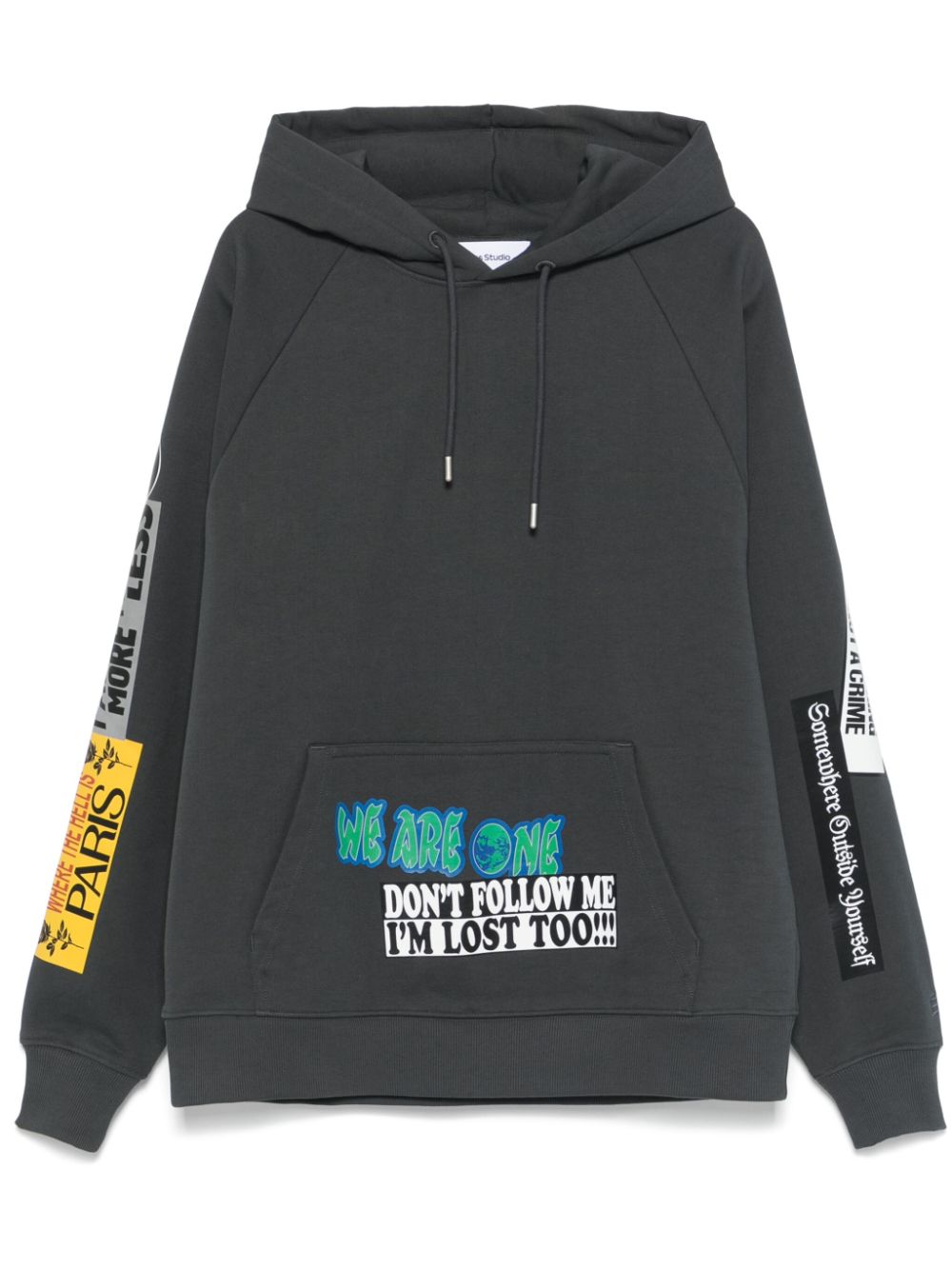 Etudes Stickers hoodie - Grey von Etudes