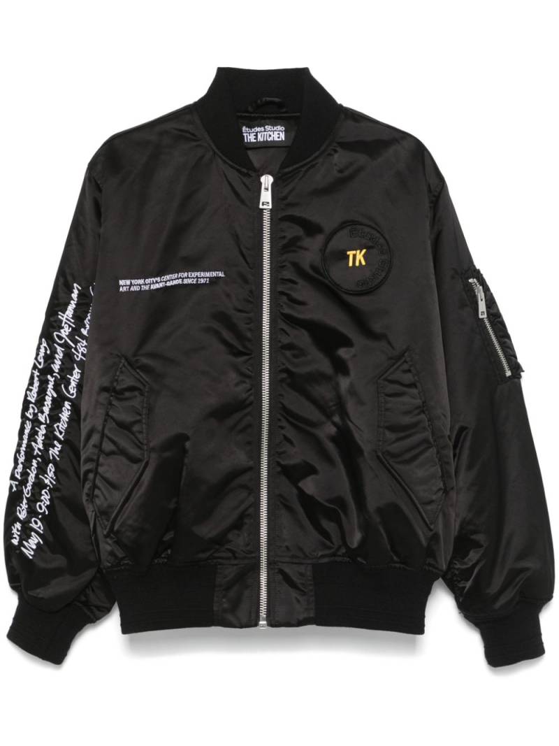 Etudes TK bomber jacket - Black von Etudes