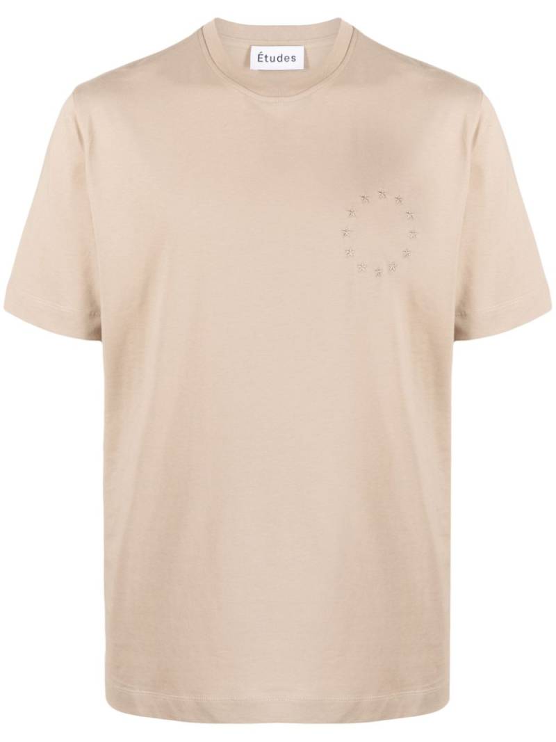 Etudes Wonder Europa stars-embroidery T-shirt - Neutrals von Etudes