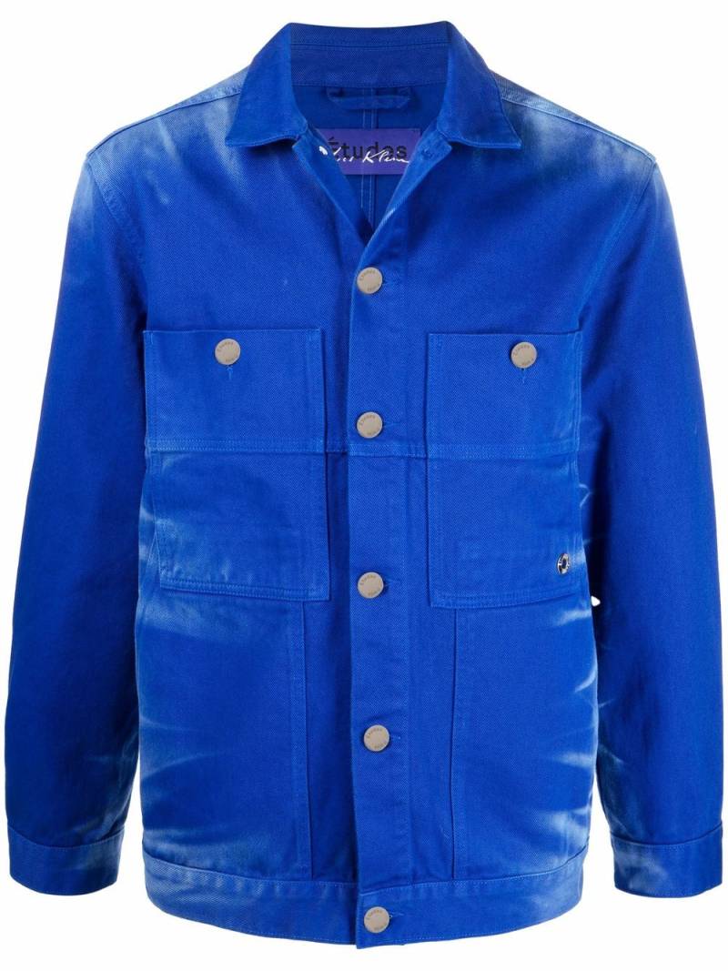 Etudes button-down shirt jacket - Blue von Etudes