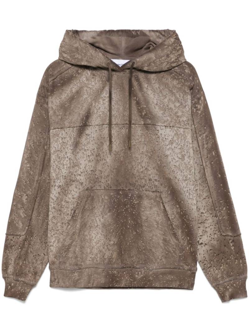 Etudes camouflage-pattern hoodie - Brown von Etudes