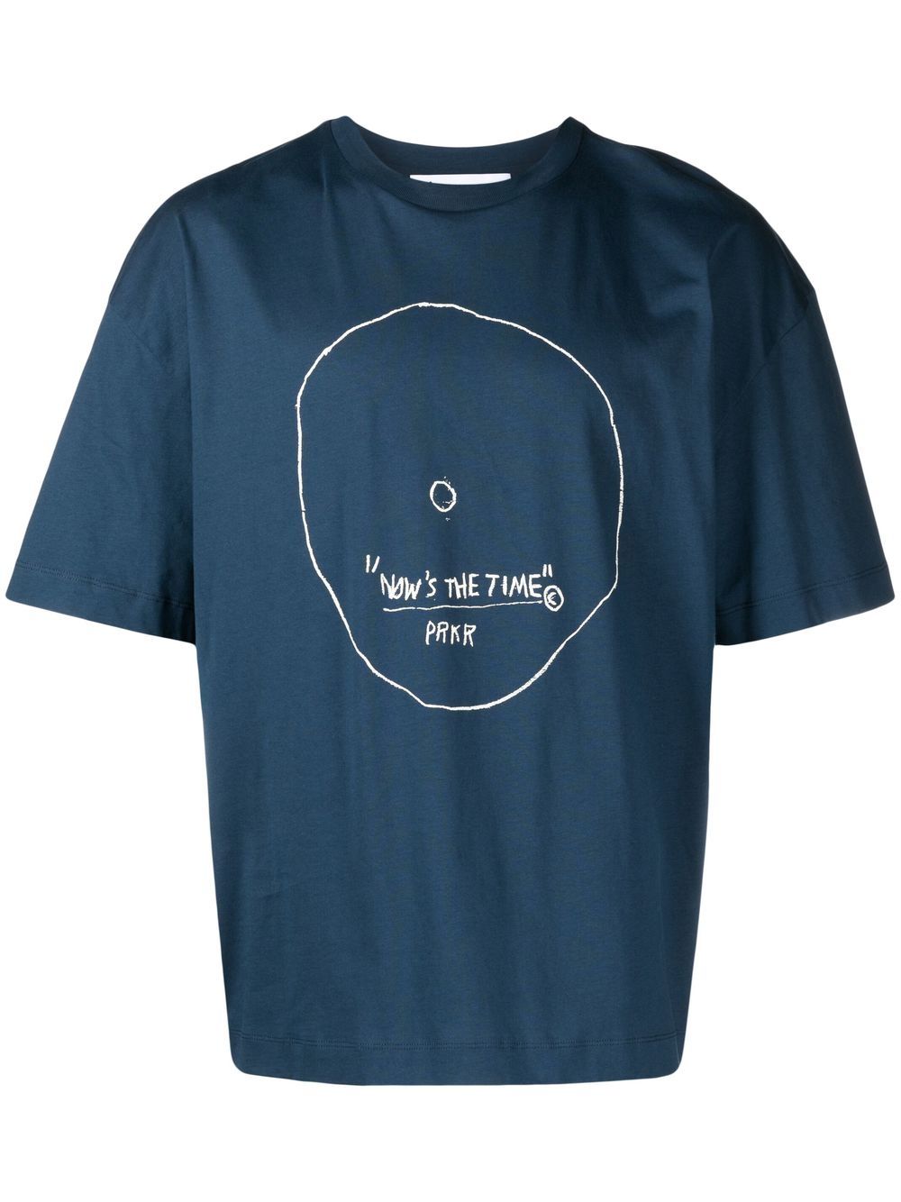 Etudes graphic-print cotton T-shirt - Blue von Etudes