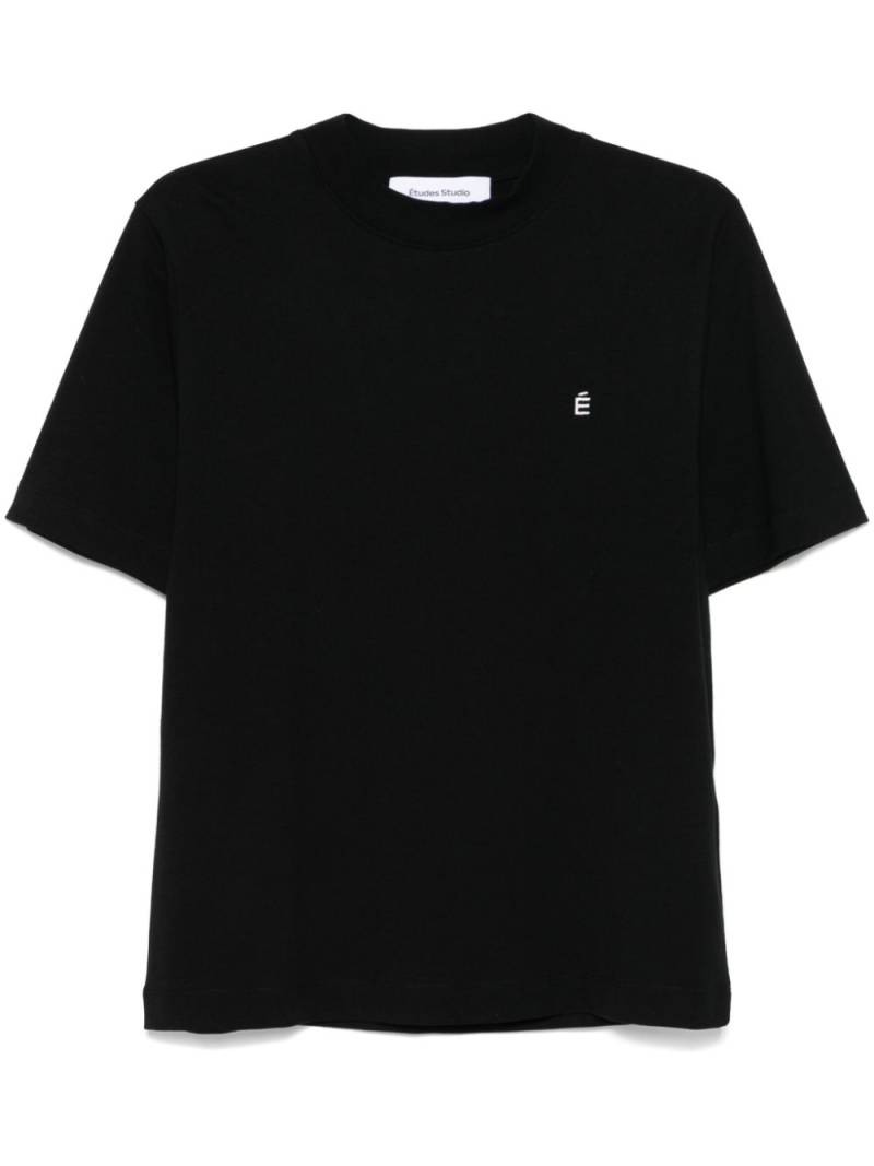 Etudes logo-embroidered T-shirt - Black von Etudes