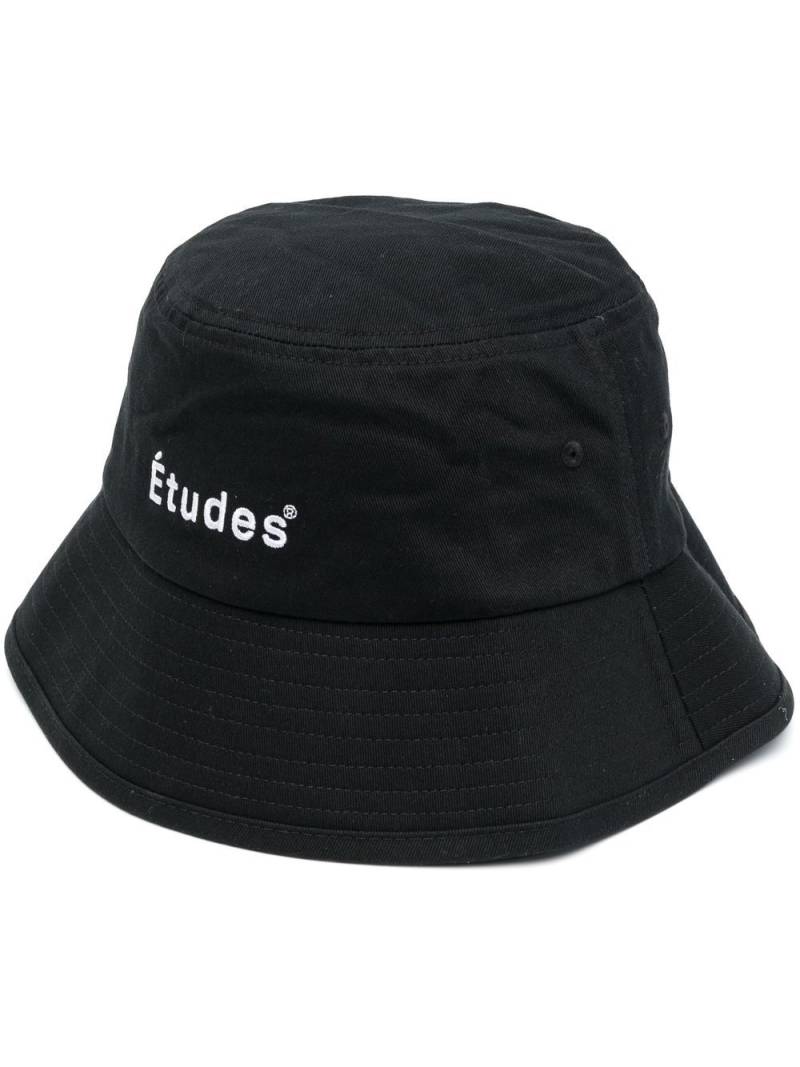 Etudes logo-embroidered bucket hat - Black von Etudes