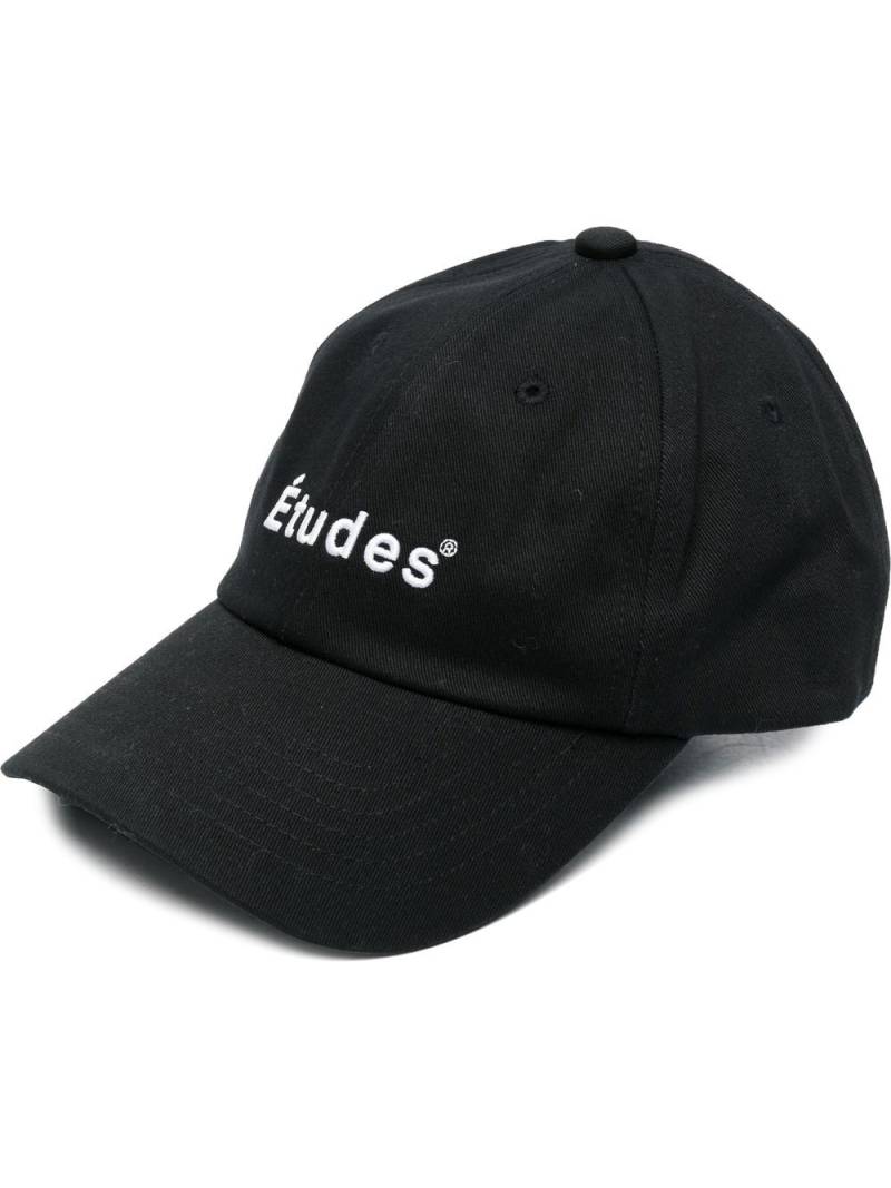 Etudes logo embroidered cap - Black von Etudes