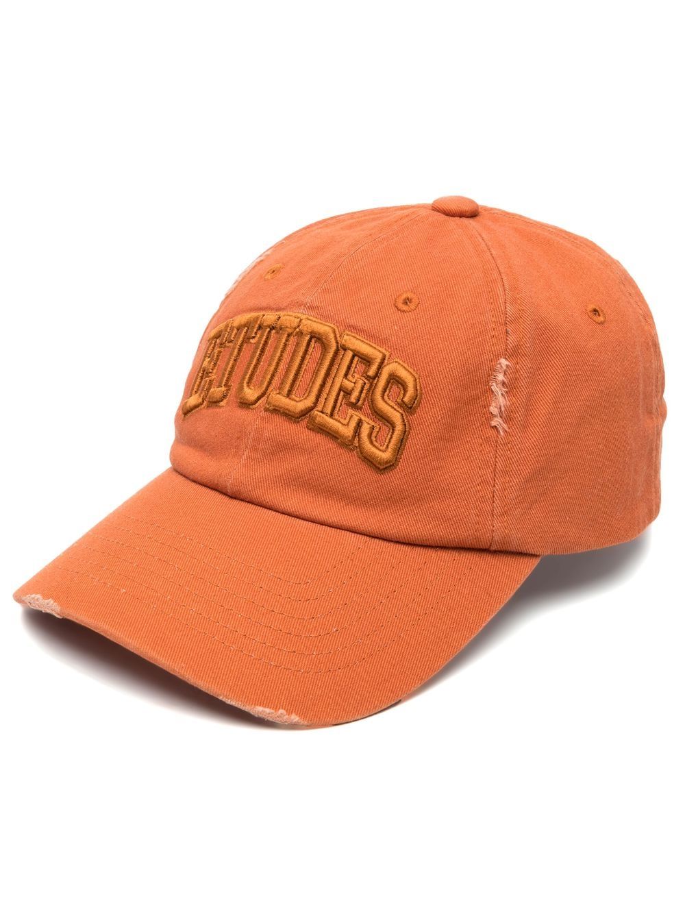 Etudes logo embroidered cap - Brown von Etudes