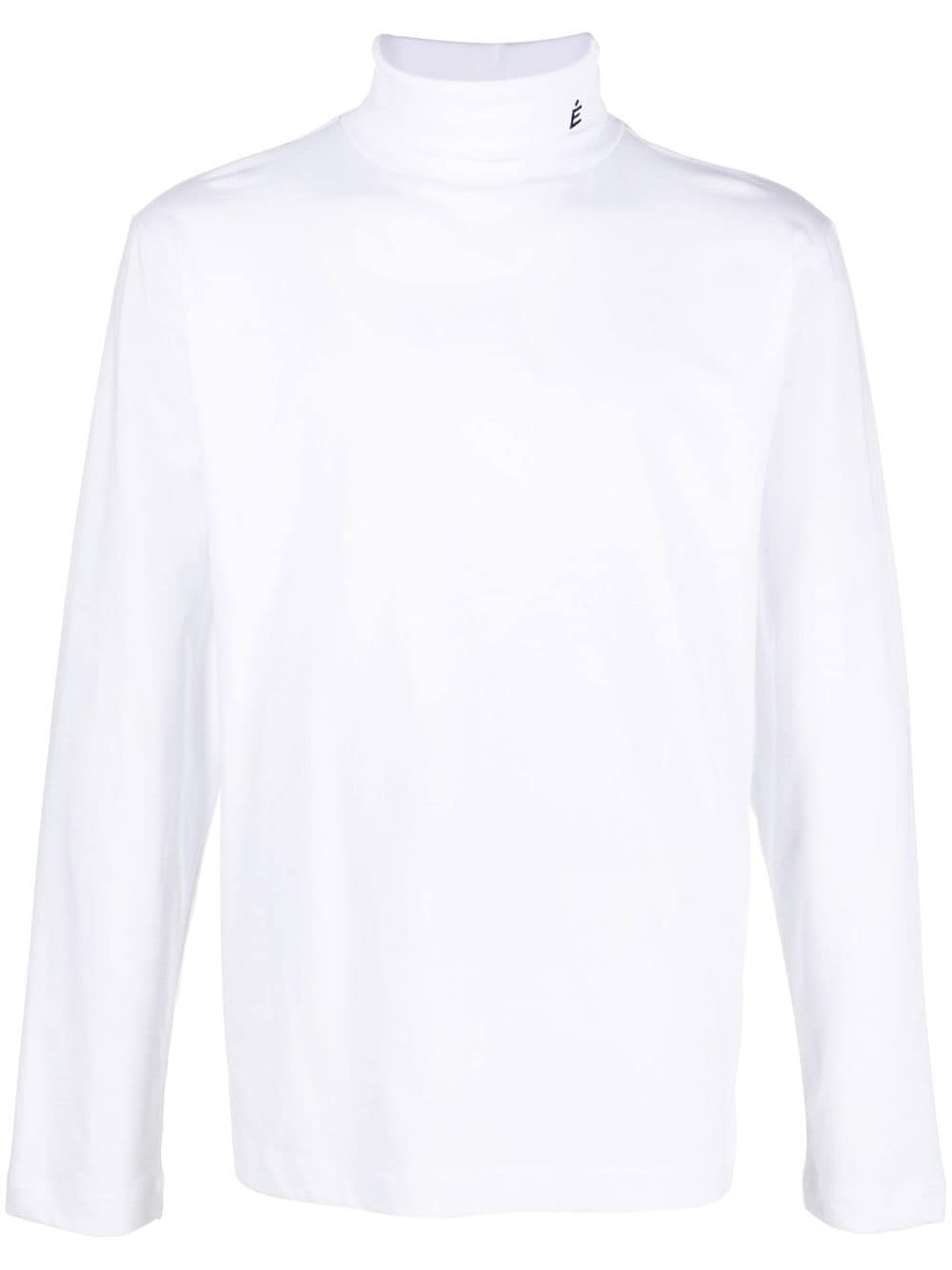 Etudes logo-embroidered roll neck sweater - White von Etudes