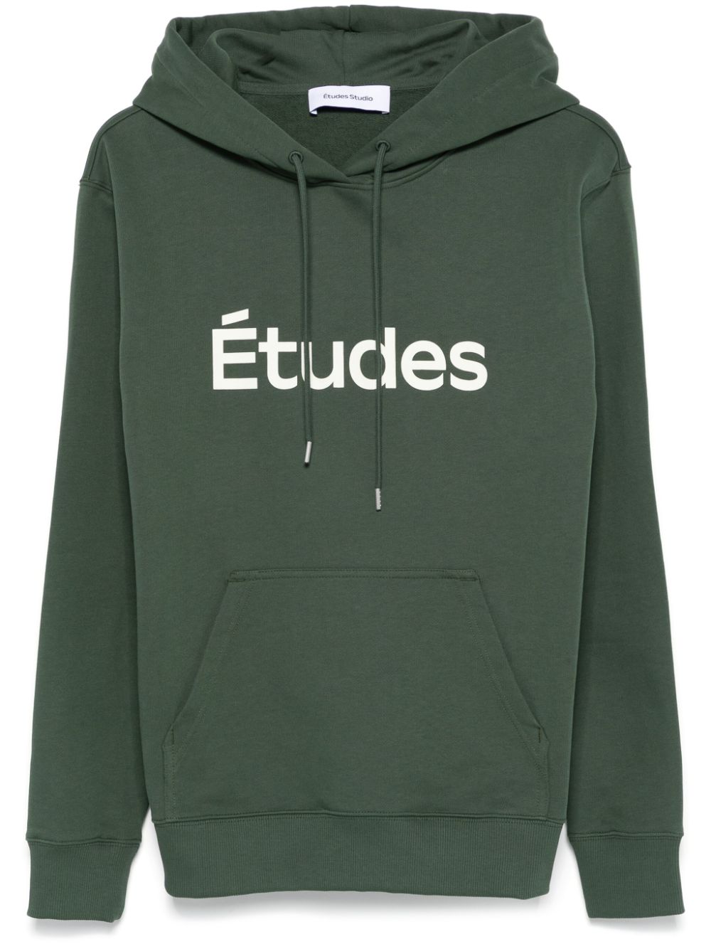 Etudes logo-print hoodie - Green von Etudes