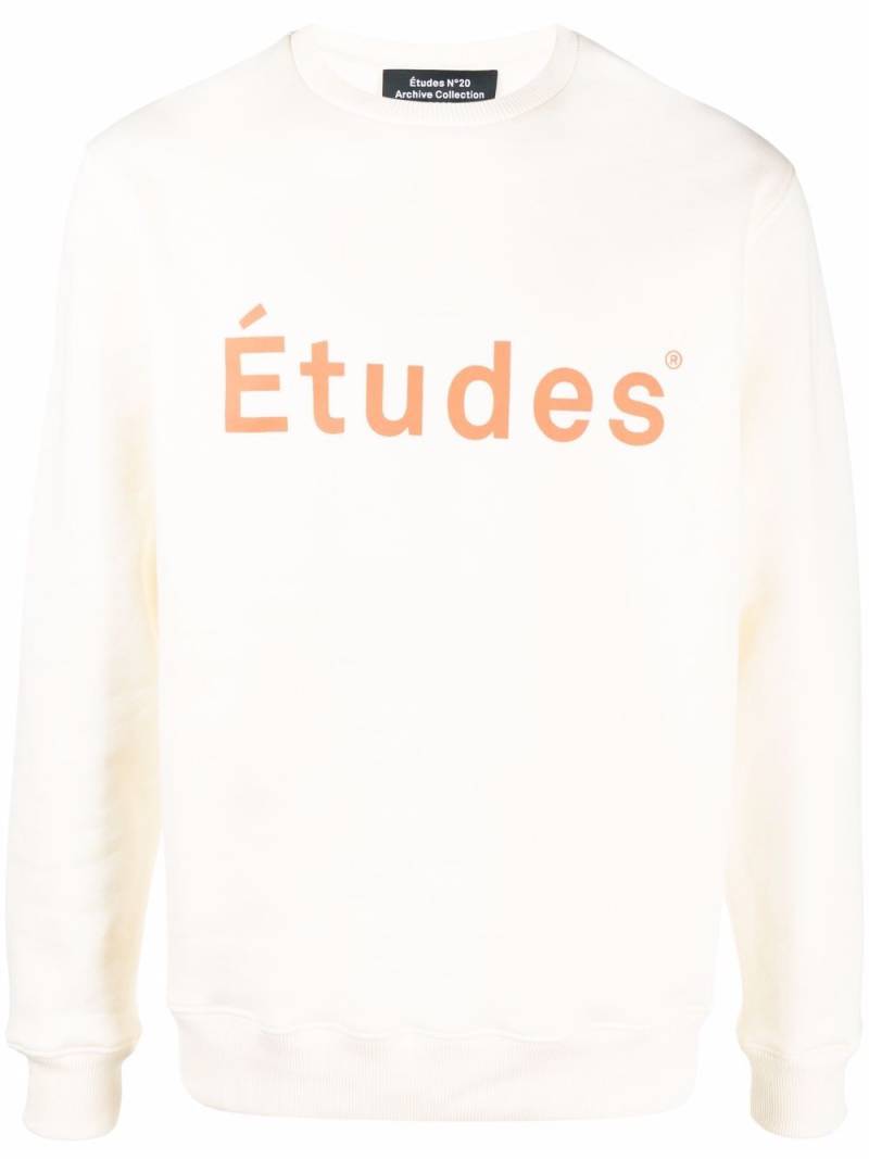 Etudes logo-print organic cotton sweatshirt - Neutrals von Etudes