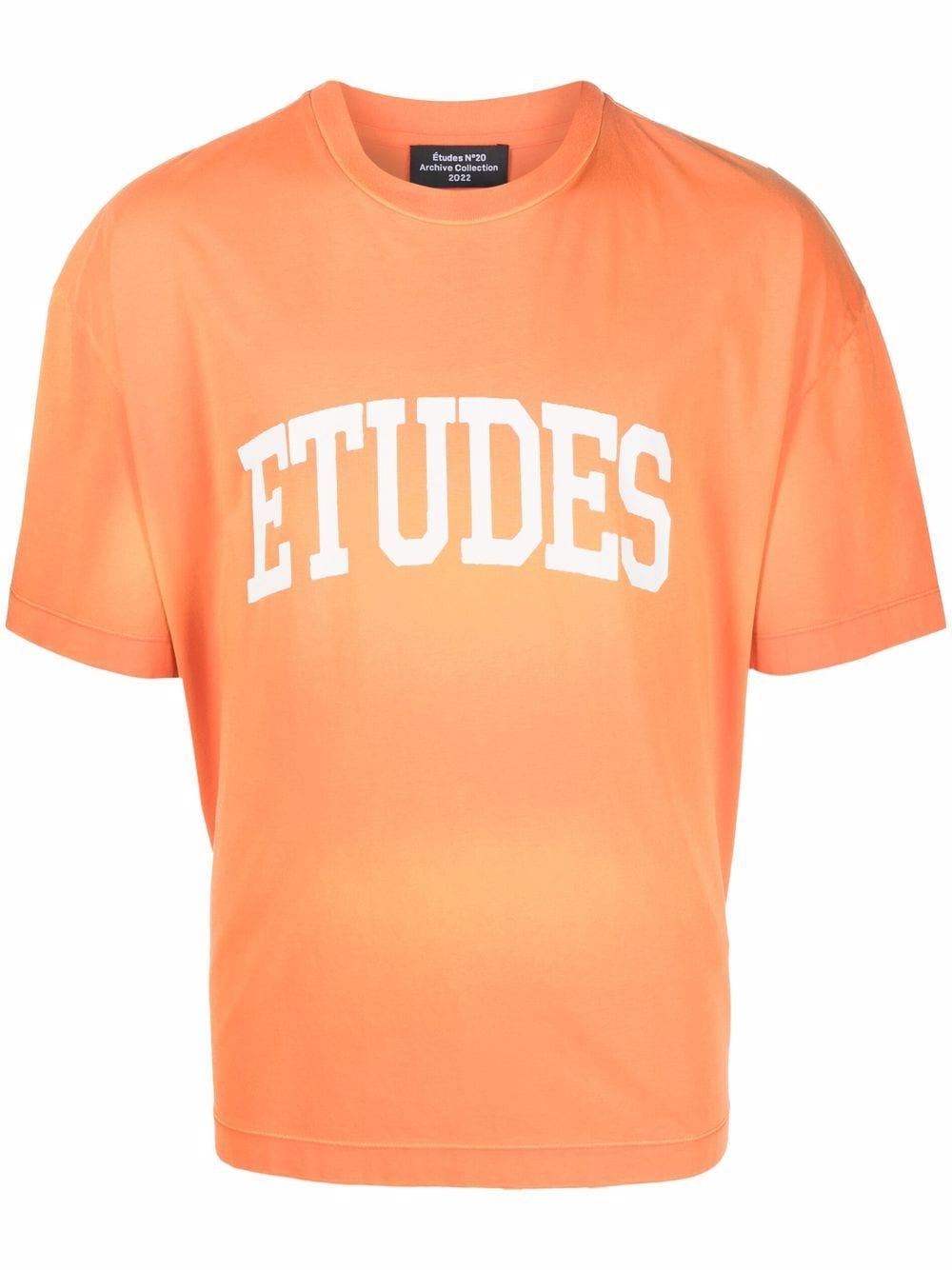 Etudes logo-print short-sleeved T-shirt - Orange von Etudes