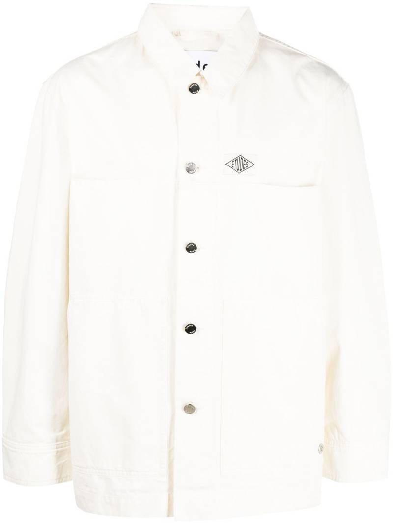 Etudes long-sleeve button-up shirt - White von Etudes