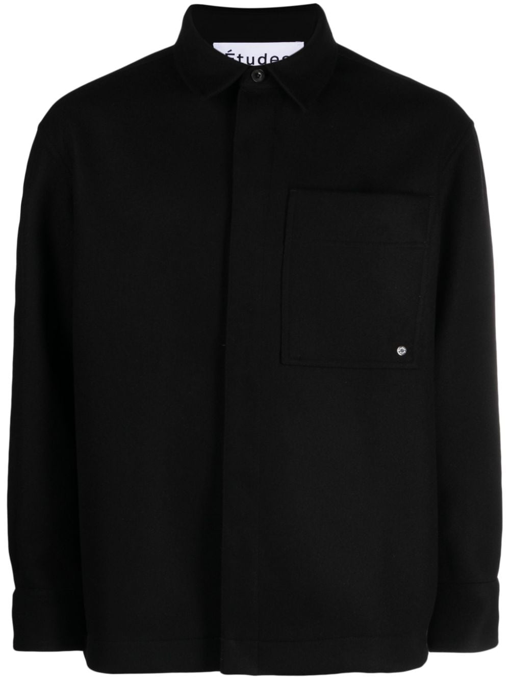 Etudes long-sleeve wool-blend shirt - Black von Etudes