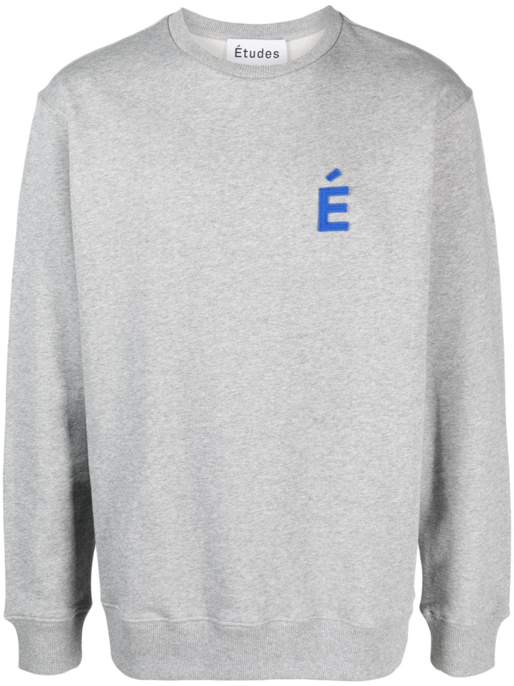 Etudes mélange-effect logo-patch sweatshirt - Grey von Etudes