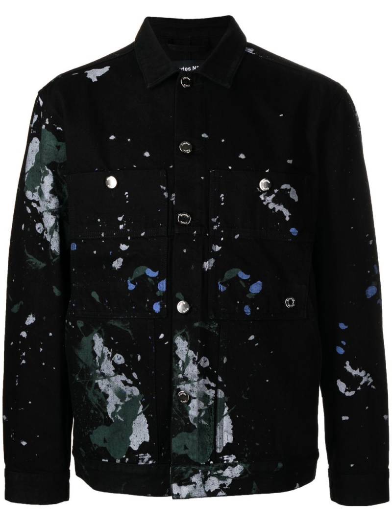 Etudes painterly-print buttoned jacket - Black von Etudes