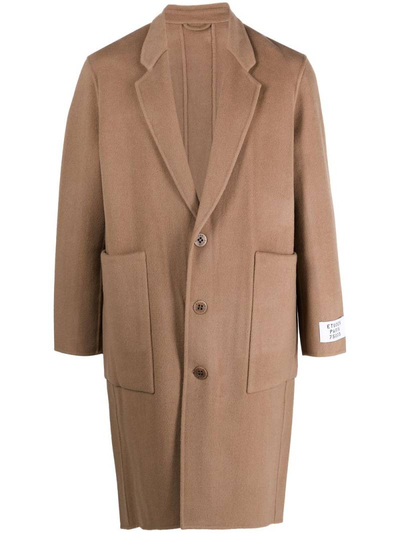 Etudes single-breasted wool coat - Brown von Etudes