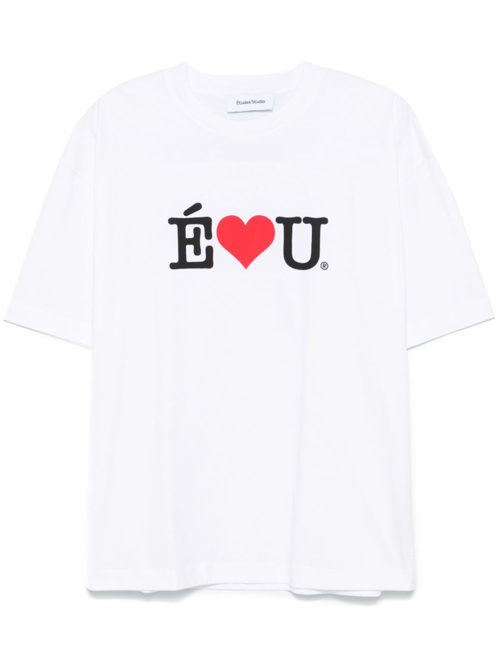 Etudes slogan-print T-shirt - White von Etudes