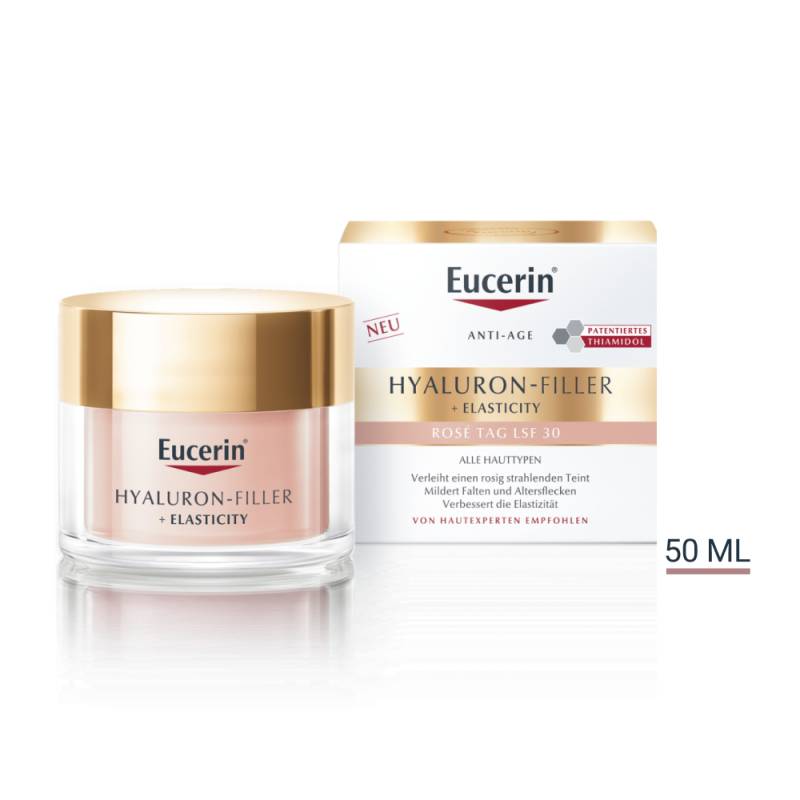 Eucerin - Hyaluron-filler + Elasticity Tagespflege Rose Lsf 30 von Eucerin