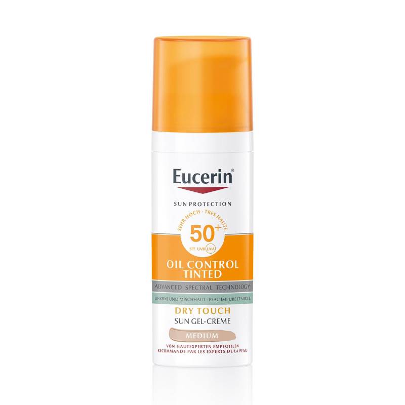 Sun Oil Control Gel-creme Getönt Medium Lsf 50+ Damen Medium  50ml von Eucerin