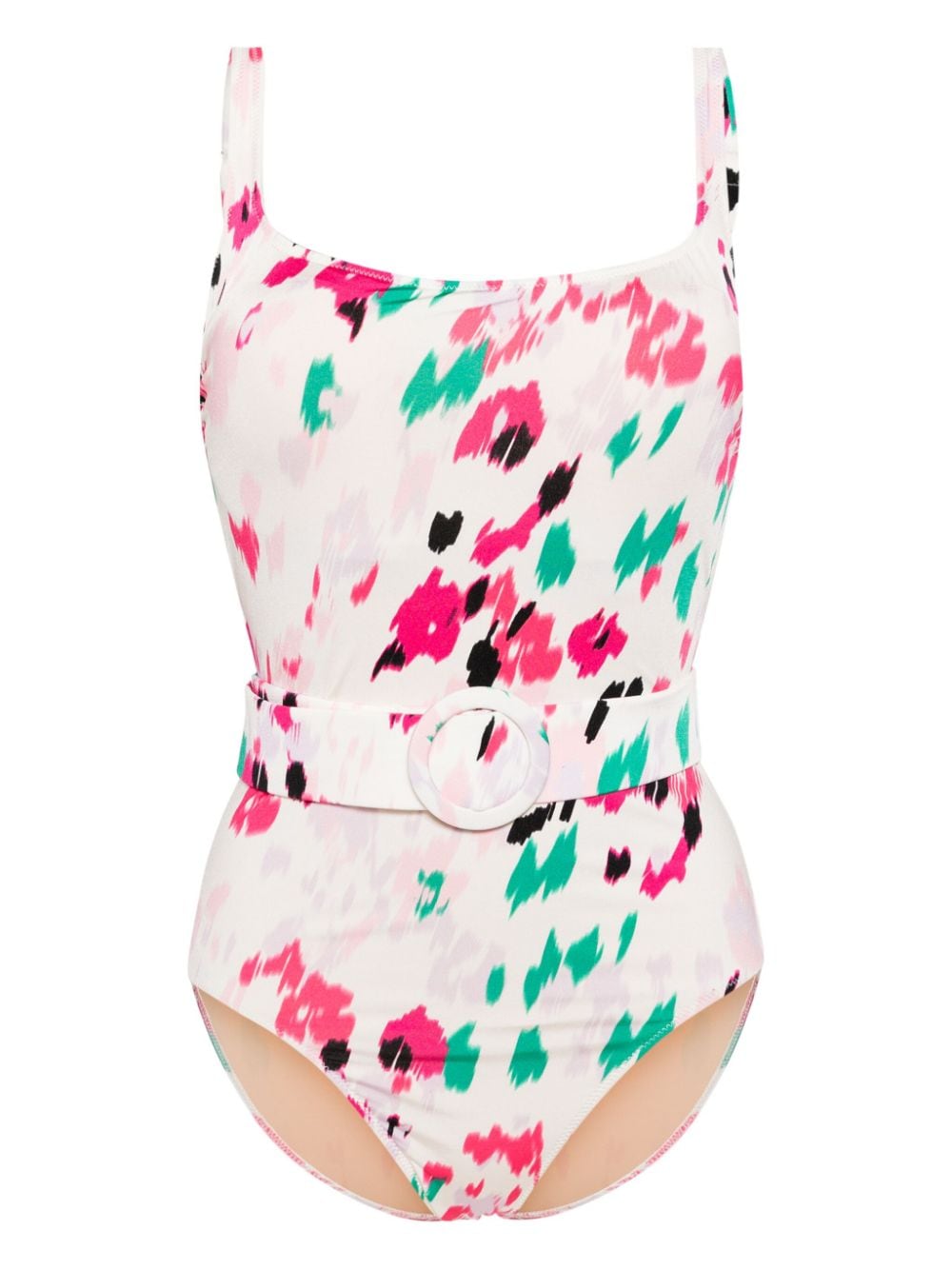 Evarae Cassandra abstract-print swimsuit - White von Evarae