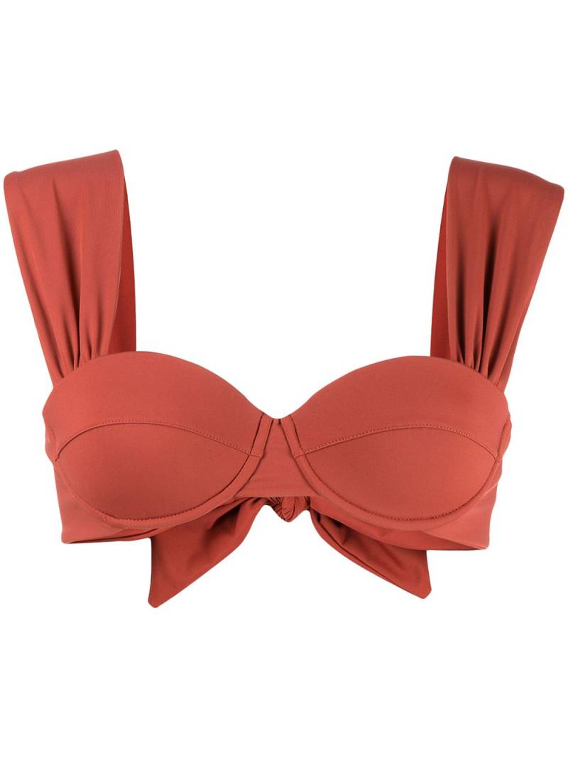 Evarae sweetheart-neckline bikini top - Red von Evarae