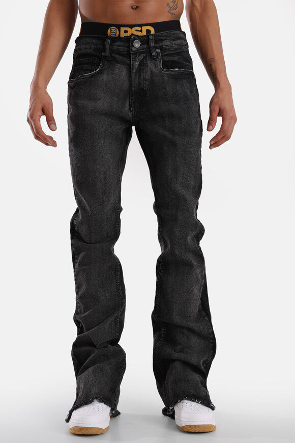 Evolution In Design Stacked Jeans L36 | Black Washed | Herren  | 34/36 von Evolution In Design