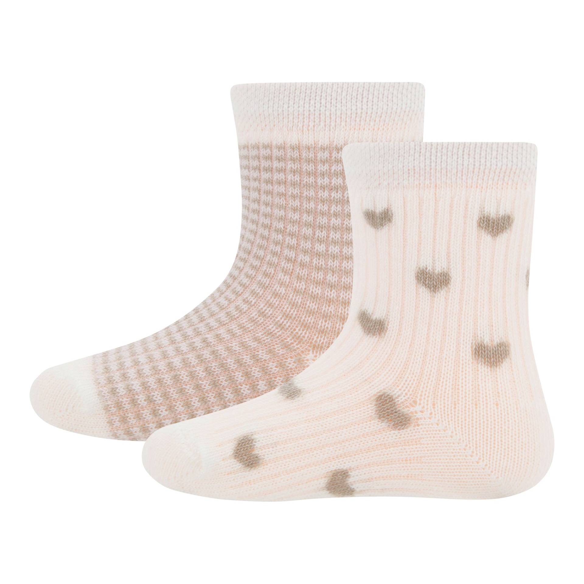 2er-Pack Socken Karo Herzen von Ewers