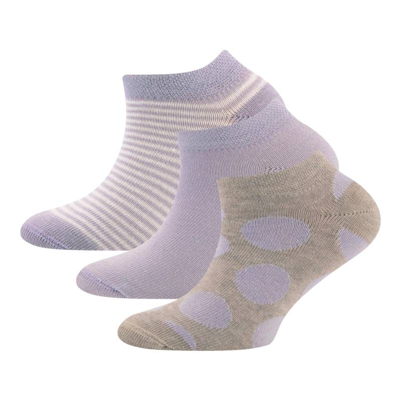 3er-Pack Sneakersocken Punkte Ringel von Ewers