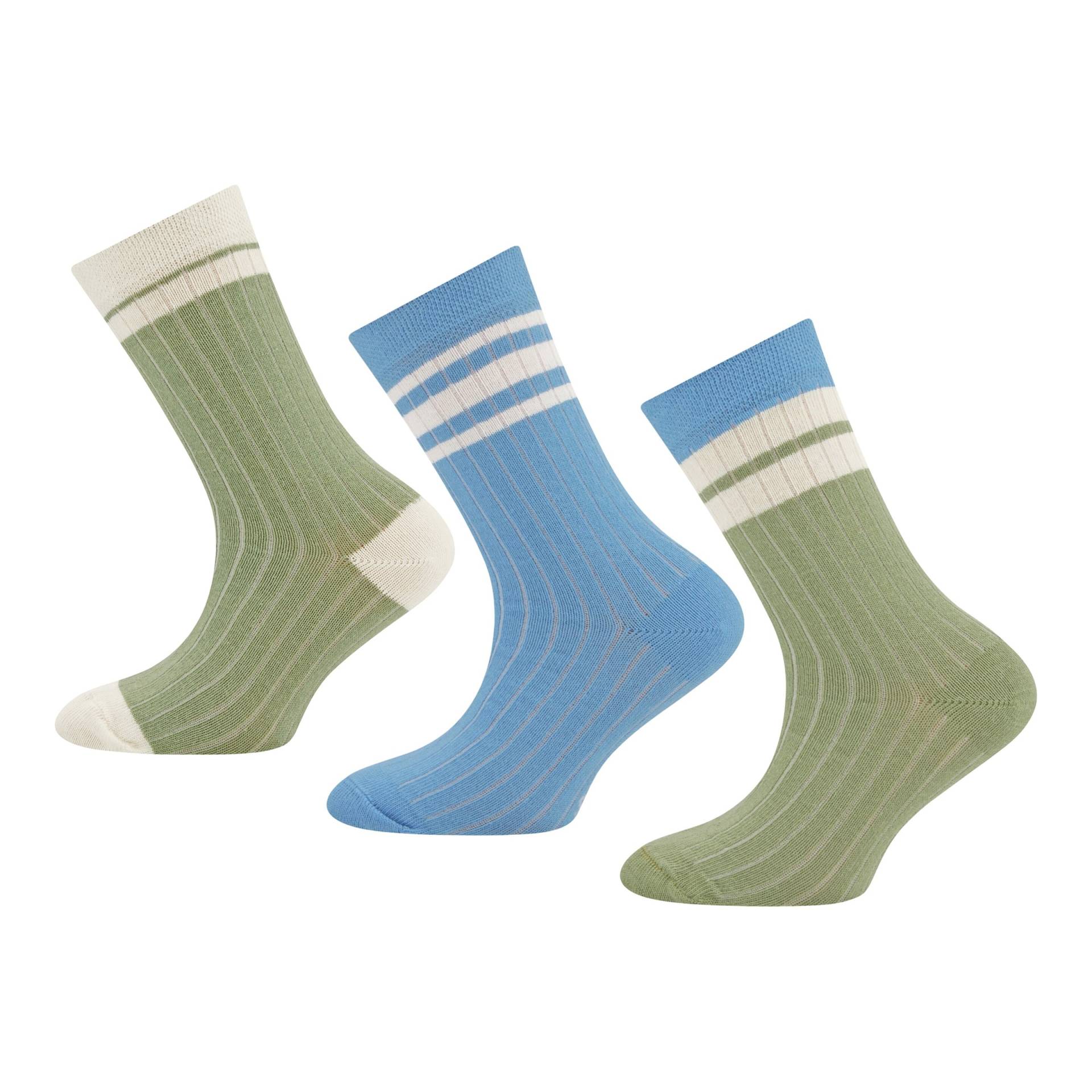 3er-Pack Socken Rippqualität von Ewers