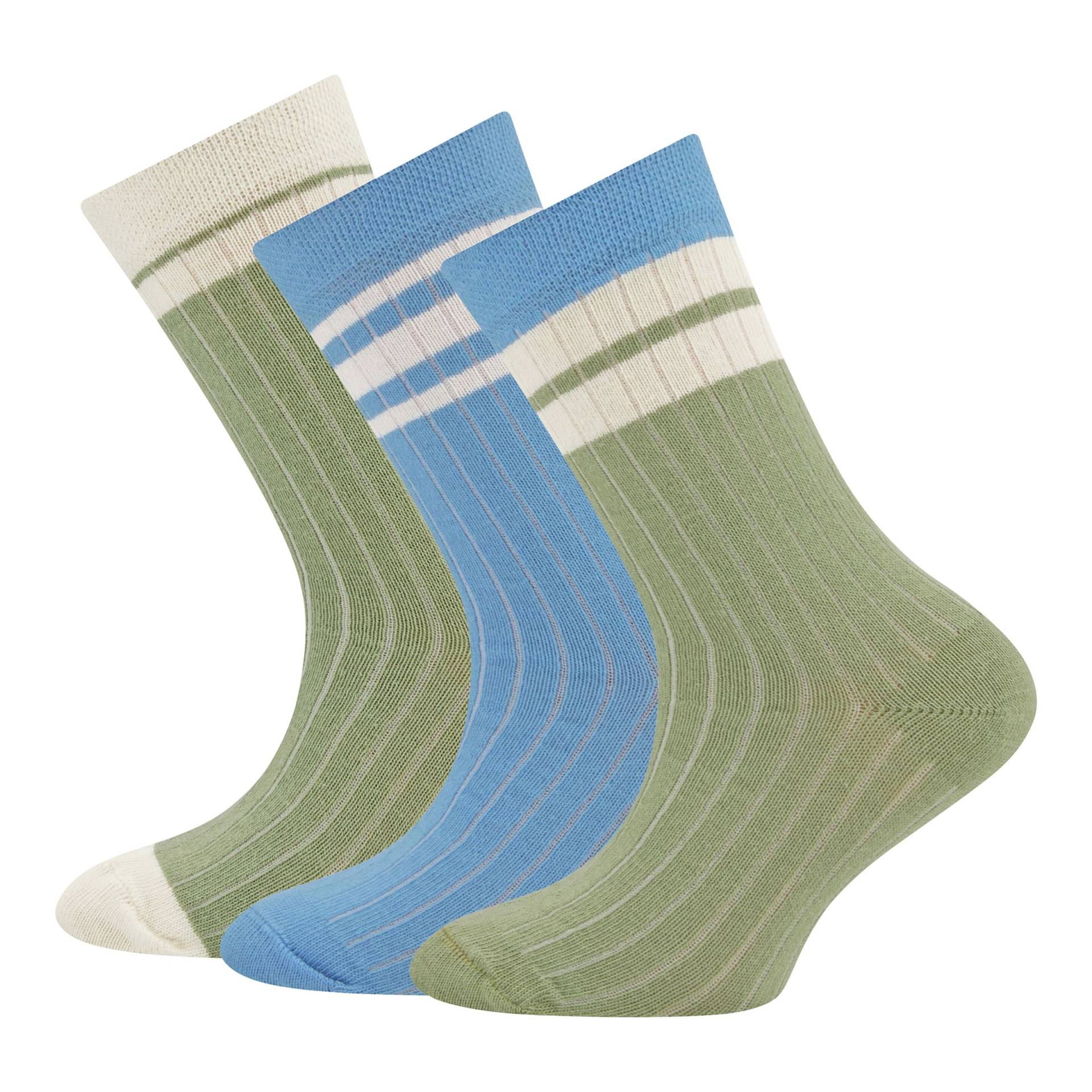 3er-Pack Socken Rippqualität von Ewers