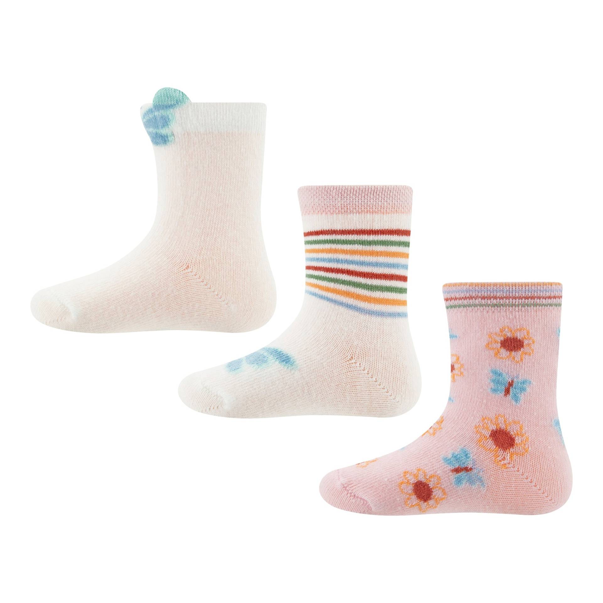 3er-Pack Socken Schmetterlinge von Ewers