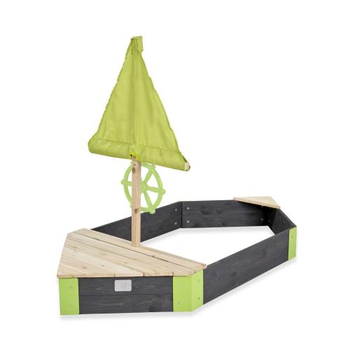 EXIT Aksent Holzsandkasten Boot - 190x90cm von Exit Toys