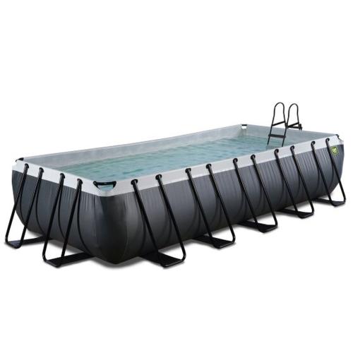 EXIT Black Leather Pool mit Sandfilterpumpe - schwarz, 540x250x100cm von Exit Toys