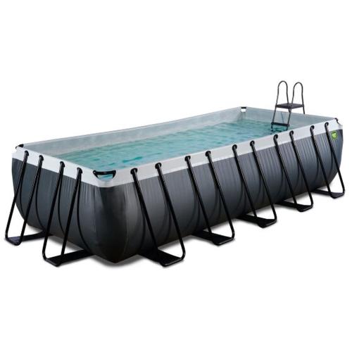 EXIT Black Leather Pool mit Sandfilterpumpe - schwarz, 540x250x122cm von Exit Toys