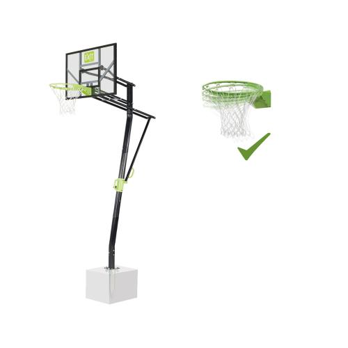 EXIT Galaxy Basketballkorb zur Bodenmontage mit Dunkring - grün/schwarz, 117x173cm von Exit Toys