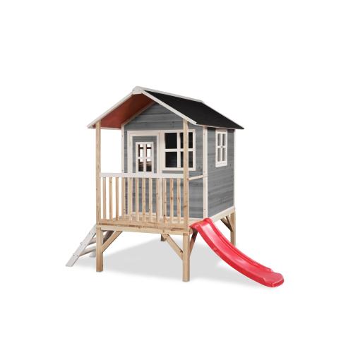 EXIT Loft 300 Holzspielhaus - grau, 269x190cm von Exit Toys