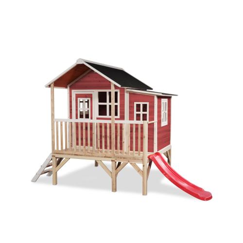 EXIT Loft 350 Holzspielhaus - rot, 322x190cm von Exit Toys