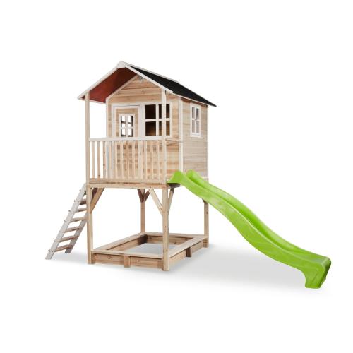 EXIT Loft 700 Holzspielhaus - naturel, 391x190cm von Exit Toys
