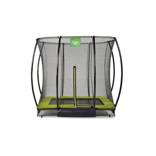 EXIT Silhouette Bodentrampolin mit Sicherheitsnetz - grün, 153x214cm von Exit Toys