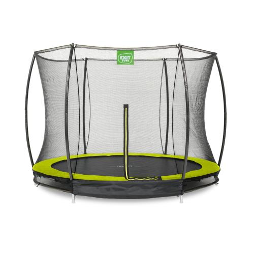 EXIT Silhouette Bodentrampolin mit Sicherheitsnetz - grün, ø305cm von Exit Toys