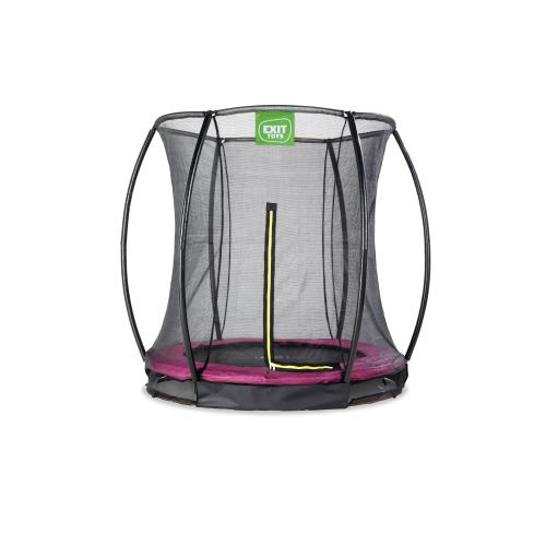 EXIT Silhouette Bodentrampolin mit Sicherheitsnetz - rosa, ø183cm von Exit Toys